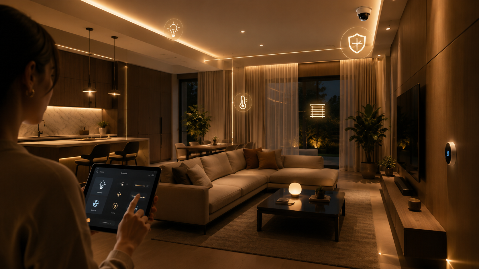 Smart Home — kontroll dhe automatizim Kontroll smart i hapësirës dhe pajisjeve — SSK Smart Living